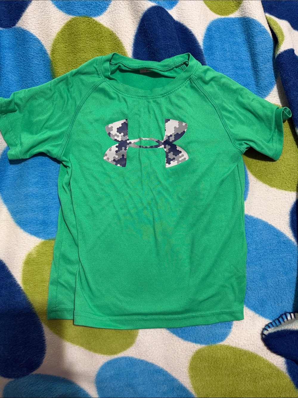 Under Armour Green Short Sleeve Tee for Kids